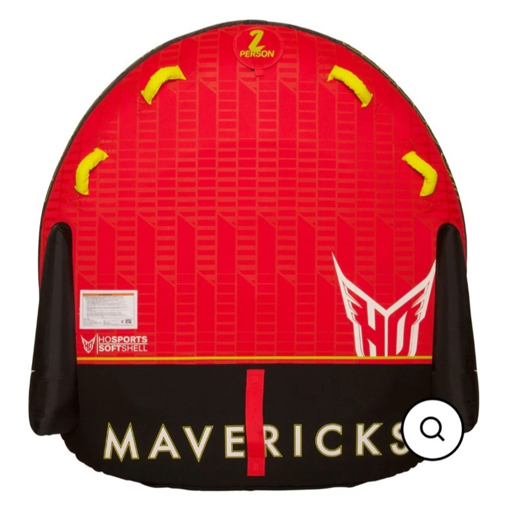 HO Sports Mavericks 2 Person Boat Towable Inflatable Tube Pull-Behind Innertube
